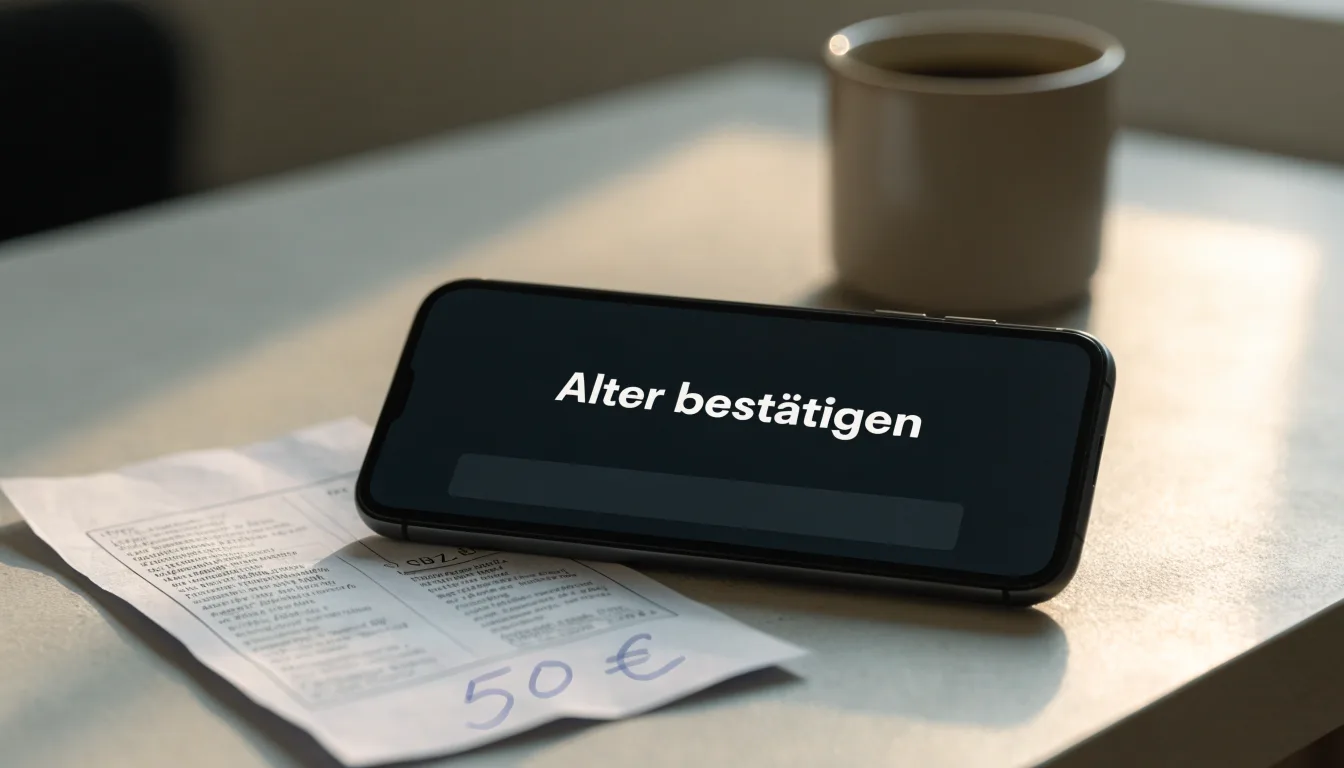 Ein hölzerner Richterhammer liegt auf einem dunklen Pult neben einem Messinggewicht, im Hintergrund ein unscharfes Bücherregal.
